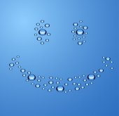 bubble foam smiley